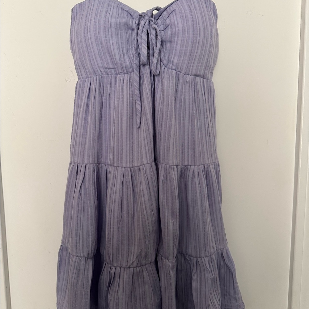 Lavender Tiered Mini Sun Dress